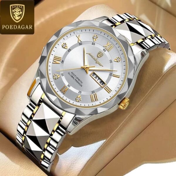 Diamond Cut Watch For Men POEDAGAR 615
